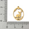 304 Stainless Steel Pendants STAS-Q354-02A-G-3