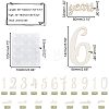 Wood Baby Milestone Numbers Signs Sets AJEW-WH0042-30-2