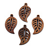 Natural Walnut Wood Pendants WOOD-T023-16-3