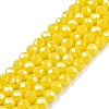 Electroplate Glass Beads Strands EGLA-A044-P4mm-A04-1