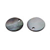 Natural Black Lip Shell Disc Charms BSHE-T014-41A-2