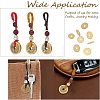 3Pcs 3 Style Brass Lucky Coins Five Emperor Money Feng Shui Coins Pendant AJEW-FH0002-29-5