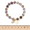 Natural Lodolite Quartz Bead Bracelets BJEW-JB14149-01-4