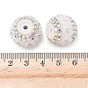 Bling Resin Rhinestone Flower Beads LS-OACR-D310-01P-F-2