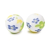 Food Grade Eco-Friendly Printed Silicone Beads SIL-A013-01A-25-1