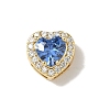 Brass Micro Pave Cubic Zirconia Beads KK-I276-46G-06-1
