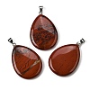 Natural Red Jasper Pendants G-F820-14P-14-1