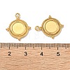 304 Stainless Steel Pendant Cabochon Settings Ion Plating(IP) STAS-I367-04G-3