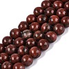 Natural Red Sesame Jasper Beads Strands G-Q601-13A-03-2