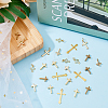 36Pcs 6 Style Long-Lasting Plated Brass Charms KK-FH0005-19-4
