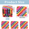 Round Wool Felt Ball Coasters AJEW-WH20020-151B-2