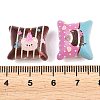 Printed Opaque Acrylic Beads MACR-B838-04-3