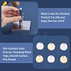 60Pcs 2 Colors Stainless Steel Pendants STAS-CY0001-11-6
