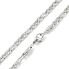 201 Stainless Steel Figaro Chain Necklaces NJEW-I127-06C-P-1