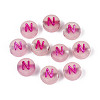 Luminous Frosted Acrylic Beads FACR-T008-02N-1