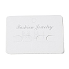 Rectangle Paper Hair Clip Display Cards AJEW-A052-09-2