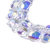 Electroplate Glass Beads Strands EGLA-Q128-07A-AB03-3