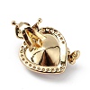Real 18K Gold Plated Rack Plating Brass Micro Pave Clear Cubic Zirconia Pendants KK-C015-27G-14-3