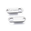 Tarnish Resistant 201 Stainless Steel Chain Tags X-STAS-N095-027-3