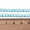 Anti-Tarnish Electroplate Glass Beads Strands EGLA-ZX010-4mm-10-6
