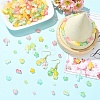 Gradient Color Transparent Acrylic Beads OACR-YW0004-61A-4
