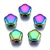 Rack Plating Rainbow Color 304 Stainless Steel Beads STAS-S119-085-1