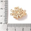 Brass Micro Pave Cubic Zirconia Box Clasps KK-B100-067G-01-3