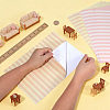 4Bags 2 Colors PVC Self-Adhesive Wallpaper for Dollhouse DIY-PH0036-71-3
