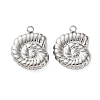 304 Stainless Steel Pendants STAS-A124-18F-P-1