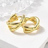 Rack Plating Brass Criss Cross Hoop Earrings for Women LS-EJEW-B014-15G-1