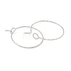 316 Surgical Stainless Steel Hoop Earrings Findings STAS-D183-02P-01-2