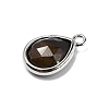 Natural Tiger Eye Faceted Pendants G-U019-05P-11-2