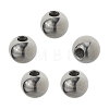 5Pcs 304 Stainless Steel Round Cord End Caps STAS-FH0002-40C-1