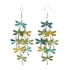 430 Stainless Steel Dragonfly Dangle Earrings EJEW-A137-04P-04-4