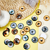 32Pcs 8 Colors Glass Cabochons GLAA-FH0001-92-4