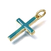 Brass Enamel Pendants KK-CBAEEA8-10G-3