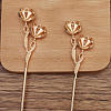 Alloy Hair Stick Findings FIND-WH0092-57KCG-1