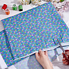 Fish Scale Pattern Polyester-Cotton Fabric DIY-WH0430-114E-3