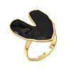 304 Stainless Steel Enamel Cuff Open Rings SA-CBA369F-02G-01-4