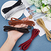 DICOSMETIC 6Pcs 6 Colors Braided Imitation Leather Cords OCOR-DC0001-10B-3