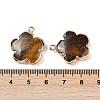 Natural Tiger Eye Pendants G-P566-01G-07-3