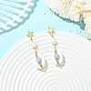 Natural Cultured Freshwater Pearl Stud Dangle Earrings for Women EJEW-JE07276-1