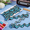 Ethnic Style Embroidery Polyester Wavy Lace Trims OCOR-WH0060-75A-4