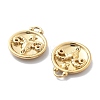 PVD Vacuum Plating 304 Stainless Steel Rhinestone Pendants STAS-R130-01G-02-2