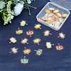 28pcs 7 colors Alloy Enamel Pendants ENAM-SC0002-45-4