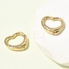 Brass Micro Pave Clear Cubic Zirconia Spring Gate Rings ZIRC-F146-01A-3