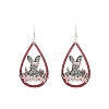 Wood Dangle Earrings FS-WG957CE-02-1