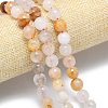 Natural Yellow Hematoid Quartz Beads Strands G-B165-A07-10mm-1