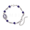 Zinc Alloy Enamel Link Bracelets BJEW-JB12751-01-2