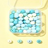 70Pcs Rubberized Style Acrylic Beads MACR-FS0001-71A-9